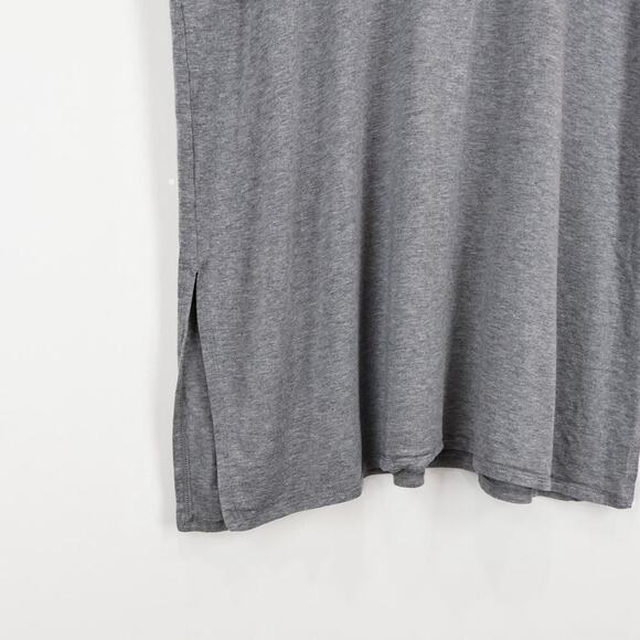 Eileen Fisher Stretch Jersey Knit Short Sleeve Knee Length Dress Gray Size M - Picture 4 of 7